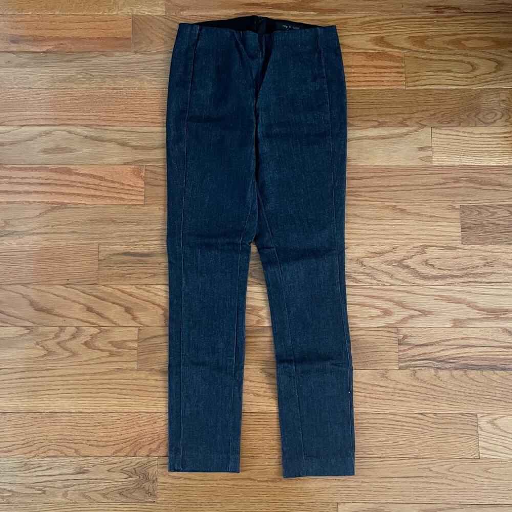 Rag & Bone Leggings Womens 6 Blue Dark Wash Stretch Denim Skinny Jeans Casual